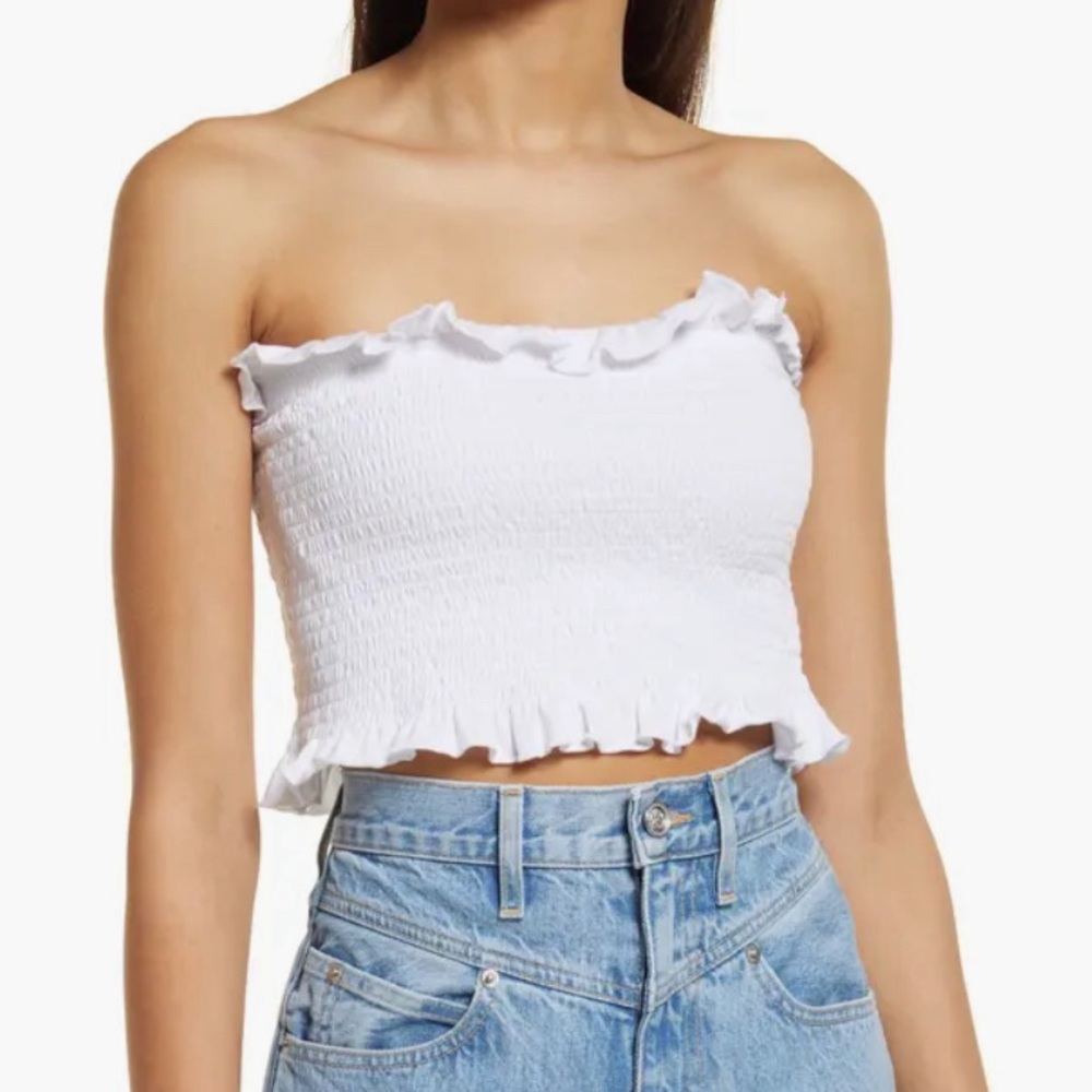 NWT French Connection white tube top XS